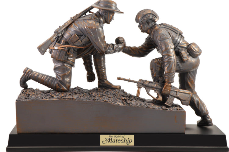 Sands of Gallipoli Spirit of Mateship Limited Edition Figurine Plus Sands of Gallipoli