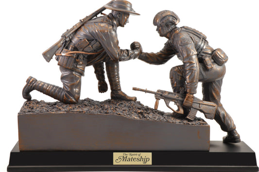 Sands of Gallipoli  Spirit of Mateship Limited Edition Figurine Plus Sands of Gallipoli